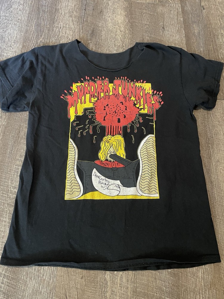 Murder Junkies T-shirt GG Allin Kurt Cobain Vintage Punk Rock Metal AxCx Rare