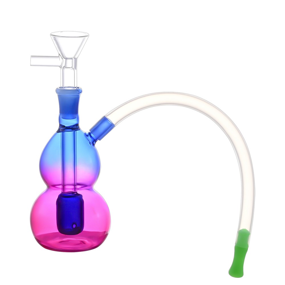 3.5 Inch Portable Glass Bong Water Pipe with 10mm Beaker Hookah Bowl