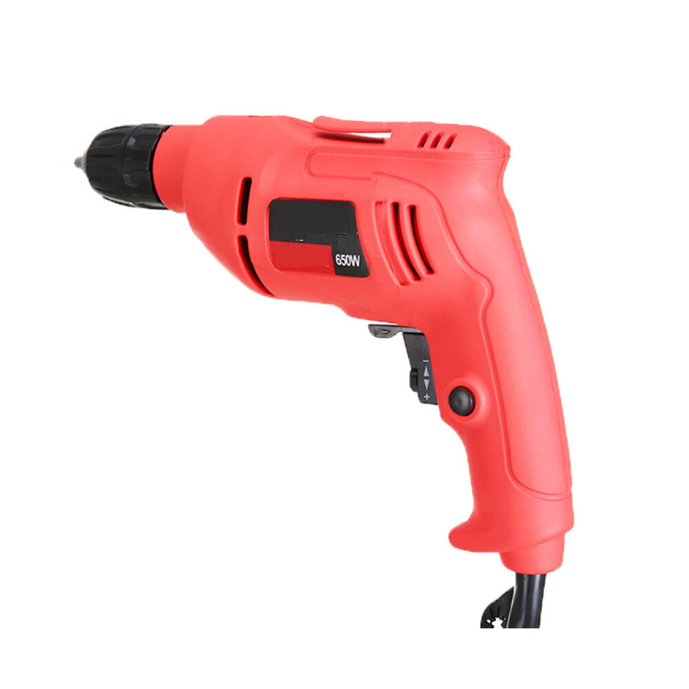 220V Angle Grinder Electric Hand Drill Two Gear Speed Adjustment 650W