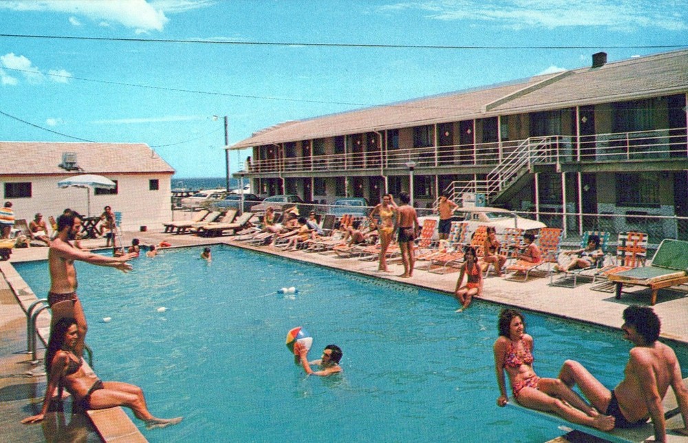 White Sand Motel Point Pleasant Beach NJ New Jersey Postcard