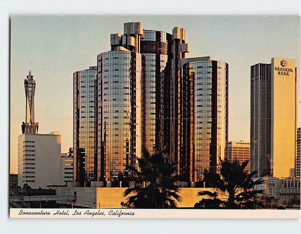 Postcard Bonaventure Hotel Los Angeles California USA