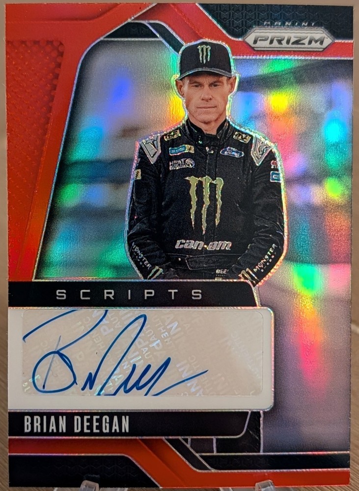 2025 Prizm Scripts Auto Holo Red SP 61/99 Brian Deegan