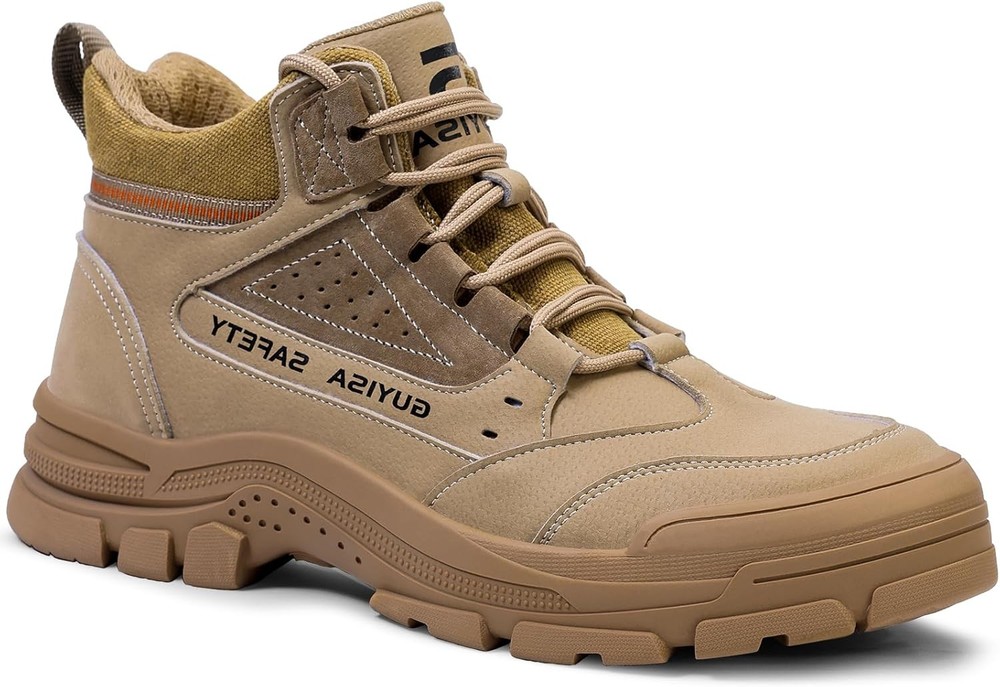 Indestructible Steel Toe Boots for Men Breathable High Top Work Shoes