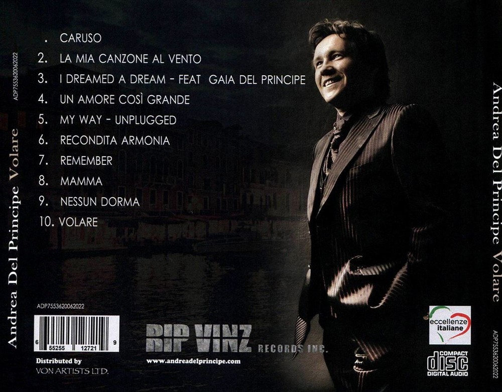 Andrea Del Principe Volare New Cd