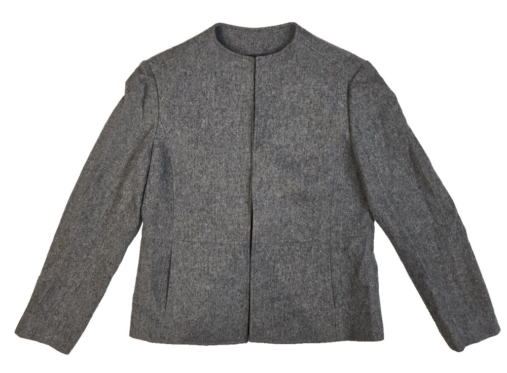 Classiques Entier Women's Gray Blazer, Wool Blend Size 4
