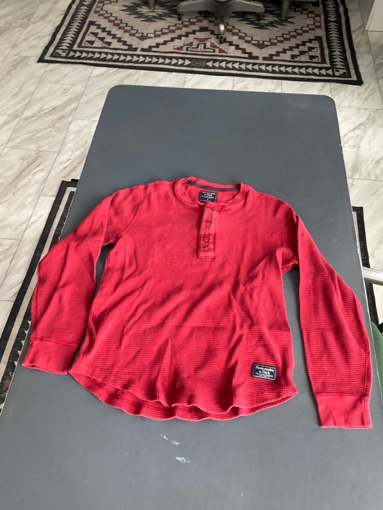 abercrombie & fitch thermal henley Y2K