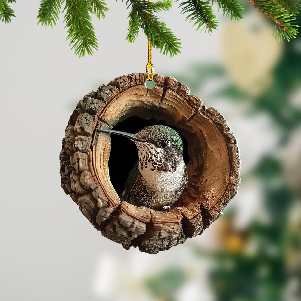 Hummingbird Christmas Ornament  Hummingbird Rearview Mirror Car Ornament Gift