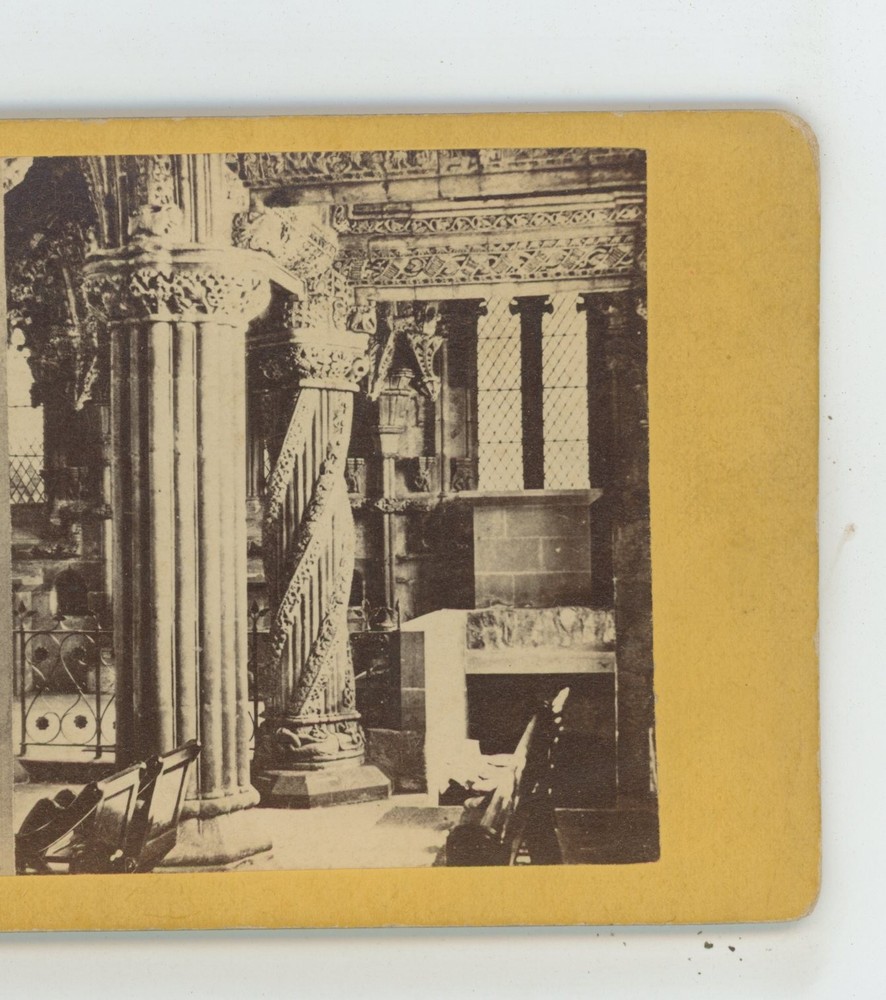 Rosslyn Chapel Roslin Scotland Stereoview