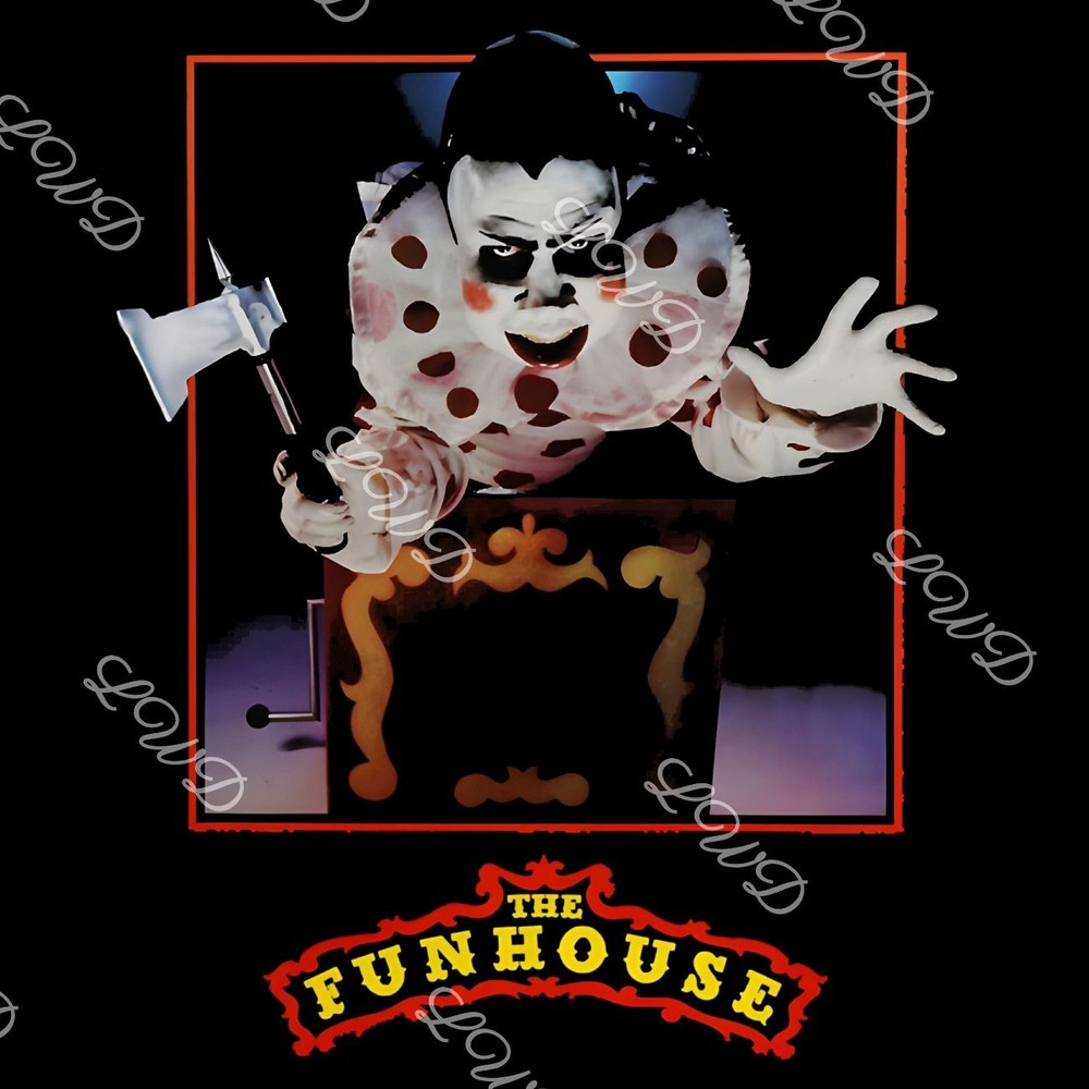 The Funhouse T-Shirt | 80's Slasher Horror Movie Graphic Poster Art, Tobe Hooper