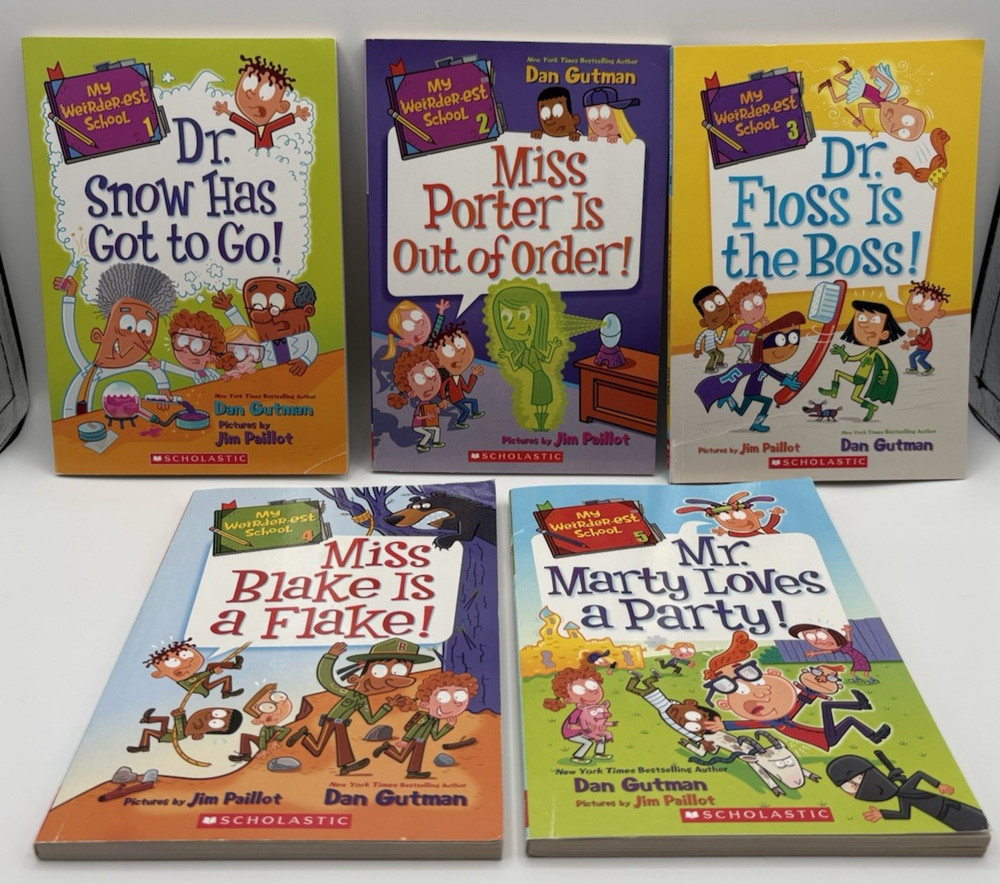 My Weirderest School Book Lot Series by Dan Gutman (Books 1 2 3 4 5)