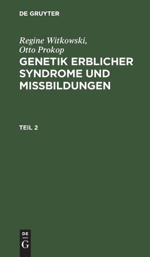 Regine Witkowsk Regine Witkowski; Otto Prokop: Genetik Erblicher Synd (Hardback)