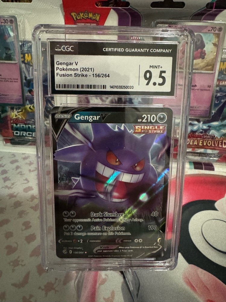 Gengar V 156/264 Holo Fusion Strike Pokemon Card