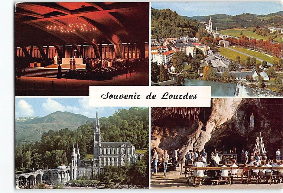 Postcard Scenes & Views Our Lady of Lourdes France