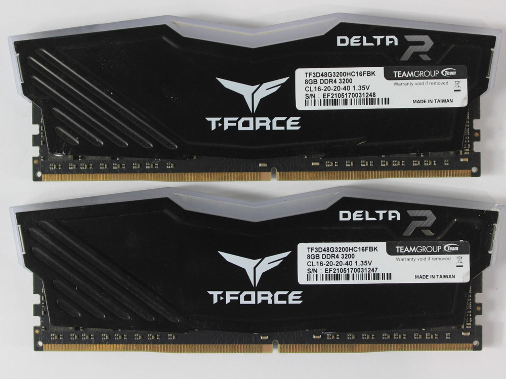 TeamGroup T-Force Delta RGB 16GB (2x8GB) DDR4 TF3D48G3200HC16FBK 3200MHz RAM