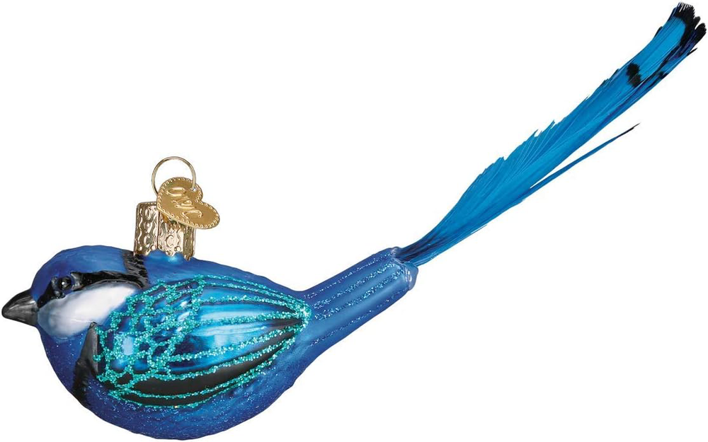Old World Christmas Fairy Ornament, Wren Blue