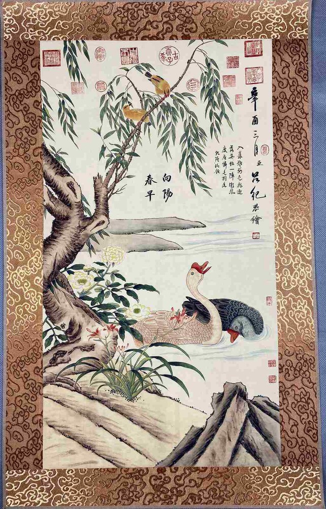 Chinese Rice Paper Decorative Painting 