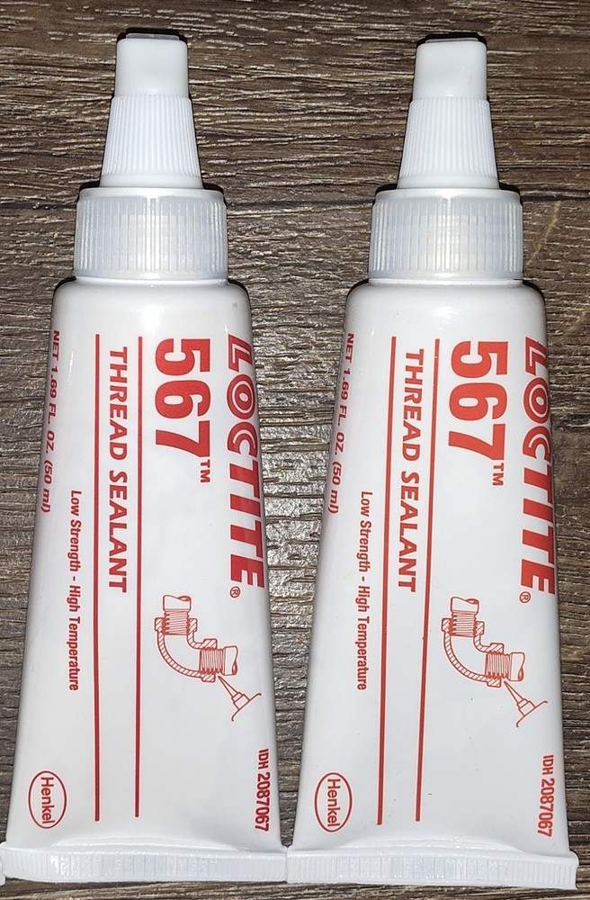 X2!!! Brand New Loctite 567 Thread Sealant 2087067 - 50 ml  1.69 fl oz Tubes