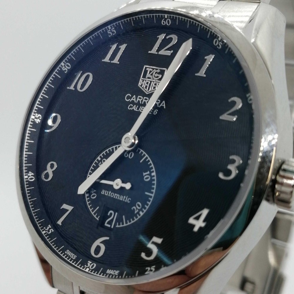 TAG Heuer Carrera Heritage Calibre 6 WAS2110.BA0732 Black Dial Watch Pre-Owned from Japan