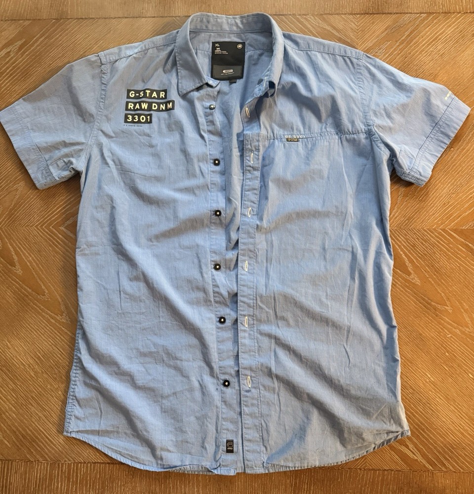 G-Star Raw Mens Short Sleeve Shirt Size XL