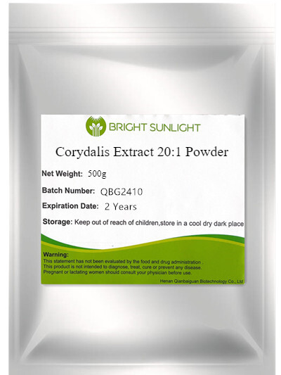 Corydalis Yan Hu Suo 20:1 Root Extract Powder 500g Pure Natural Herbal Supplement  