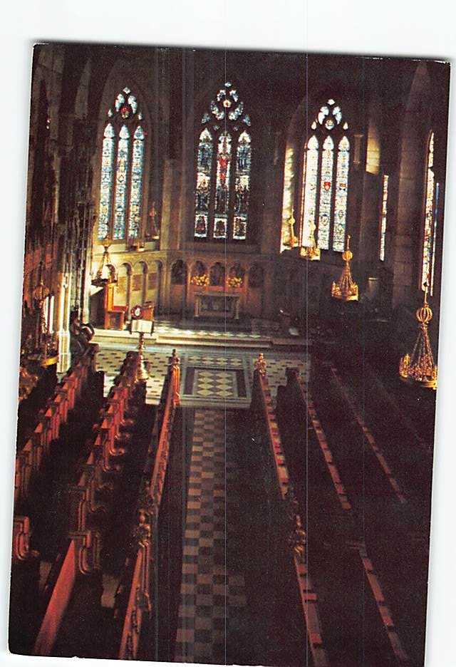 Postcard Interior of St. Salvator's Chapel in St. Andrews Scotland