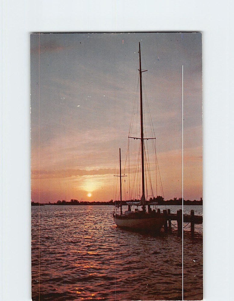 Postcard Tropical Sunset in Florida USA North America
