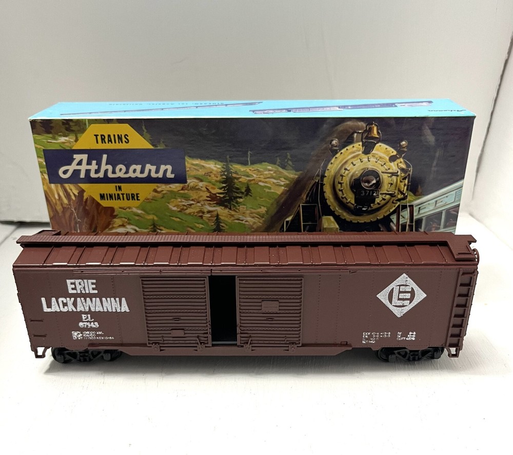 Athearn HO Scale EL 67143 50' Boxcar Erie Lackawanna Assembled, Never Ran DG583