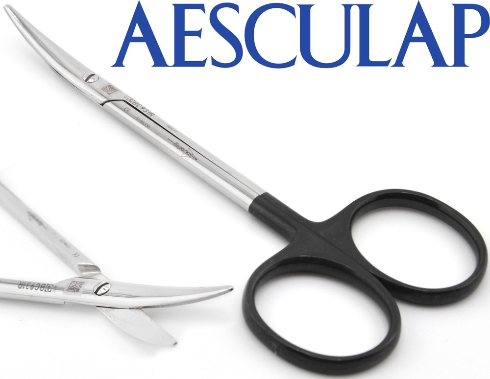 AESCULAP BC931R Curved Supercut Delicate Baby Metzenbaum Surgical Scissors
