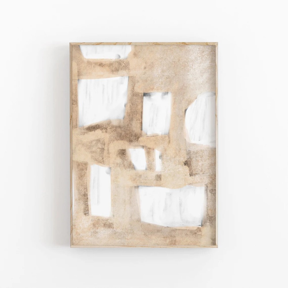 Beige Painting Abstract Poster Premium Quality Choose your Size
