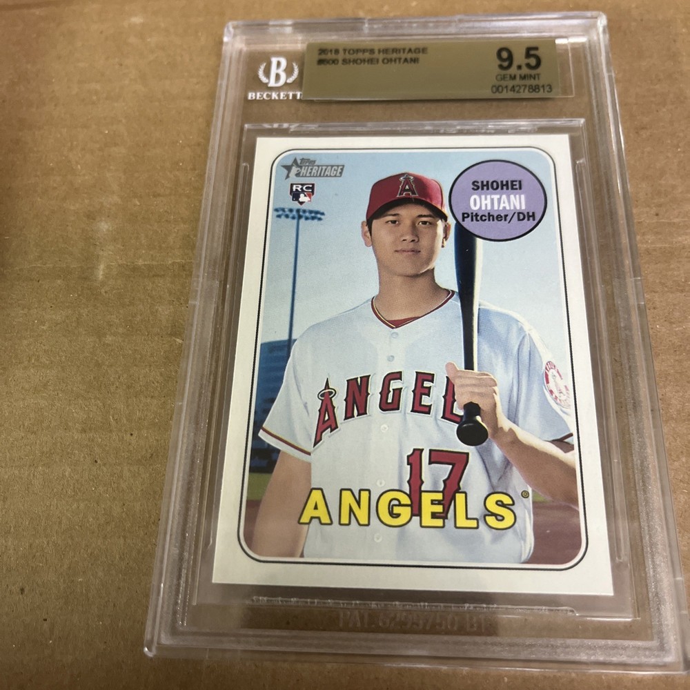 2018 topps heritage shohei ohtani bgs 9.5 #US600