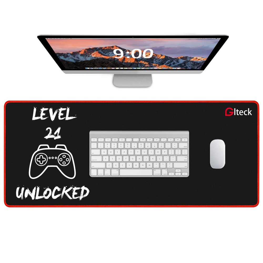Custom 21st Birthday Mouse Pad - 36x16.5in Large Non-Slip Gaming Surface