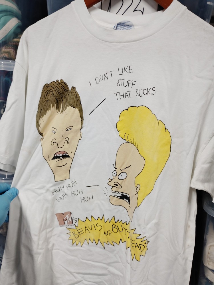 vtg beavis and butthead shirt Stuff Sucks  Allsport Xl Cartoon Fair  A348