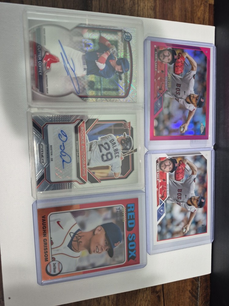 30 card Boston Red Sox lot No Base Serial Numbered, Auto, SP, Parallel & Inserts