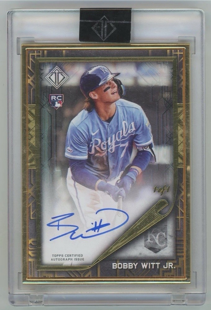 2022 Topps Transcendent Bobby Witt Jr Gold Deco Rookie Auto 1/1 Sealed