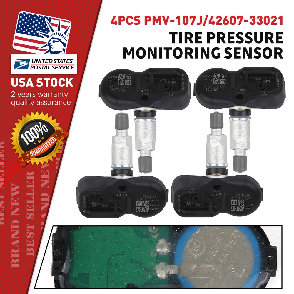4x Tire Air Pressure Sensor TPMS 42607-33021 Fits for Toyota 4Runner Lexus LS460