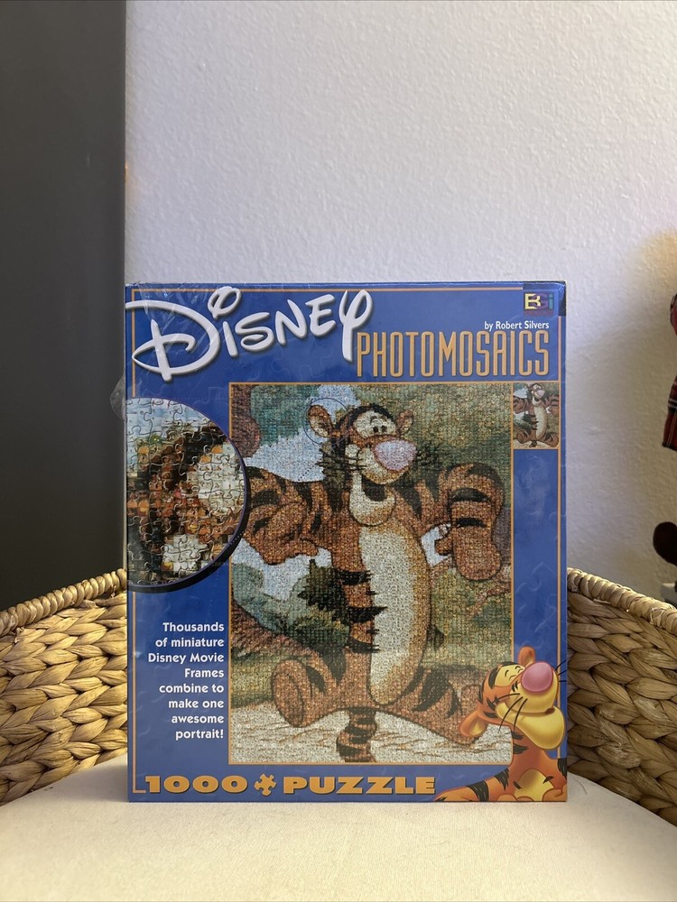 Disney Photomosaics Tigger 1000+ Piece Jigsaw Puzzle • New & Sealed Made in USA