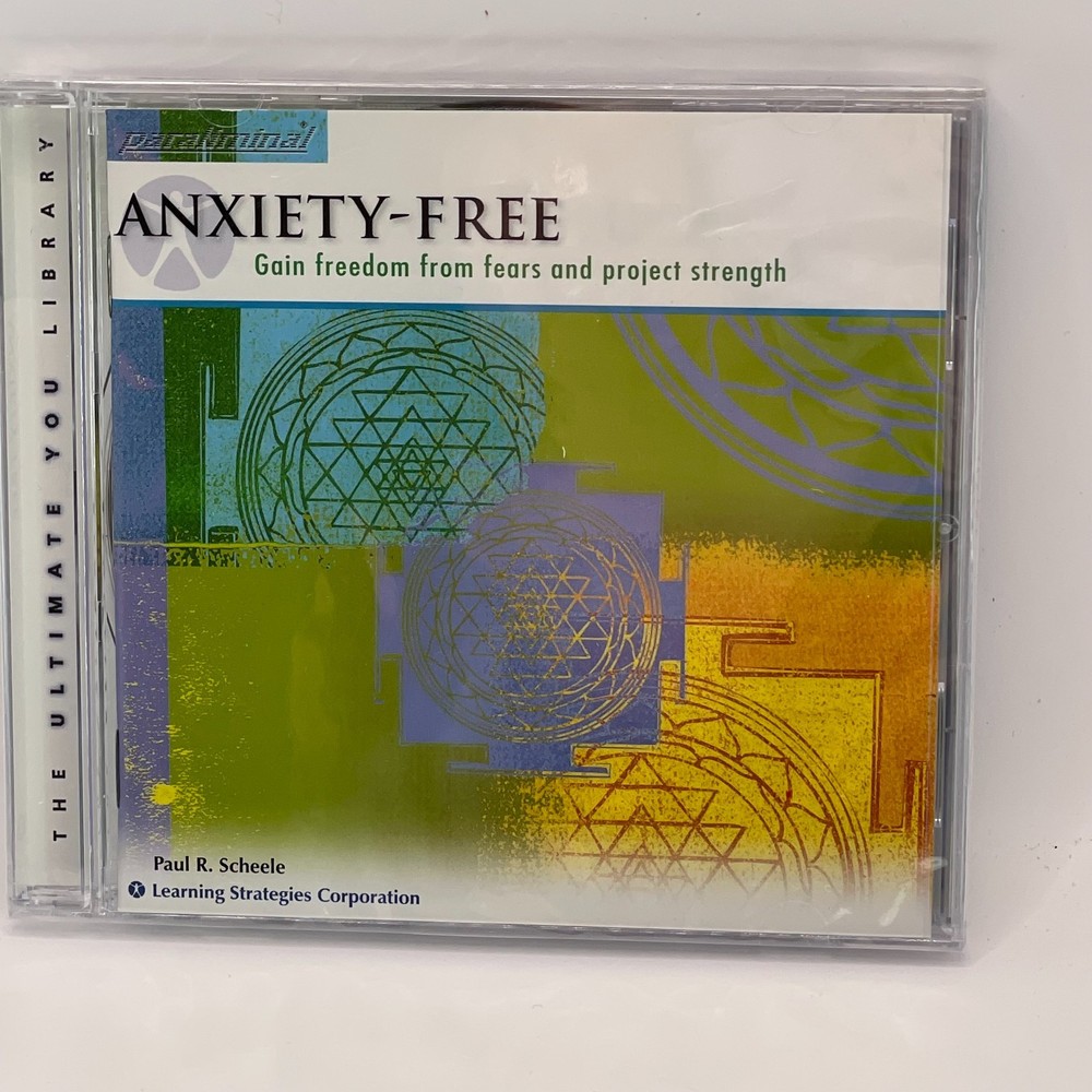 Anxiety Free Paraliminal Audio CD Paul R. Scheele Self Help Stress Relief Sealed