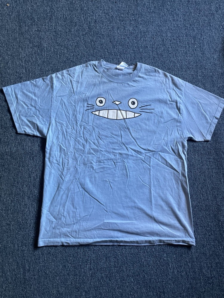 Vintage My Neighbor Totoro Mens 2XL Big Face Shirt Anime Studio Ghibli Y2K