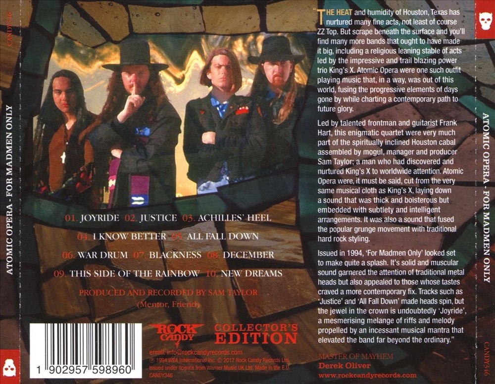 Atomic Opera For Madmen Only New Cd