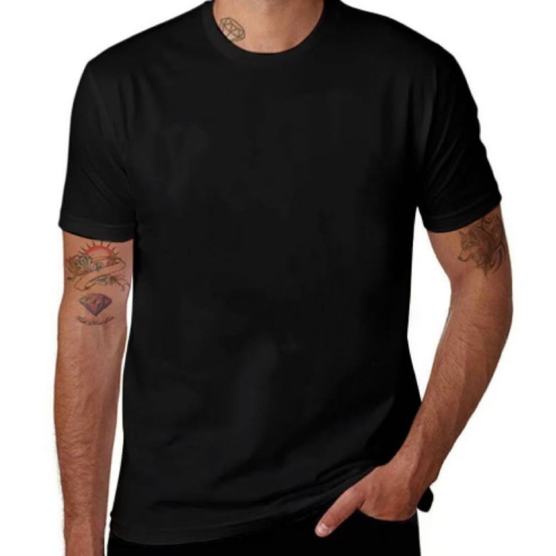 100% Cotton T-Shirt Unisex Men's Basic Plain Blank Crew Tee Tops Adult Shirts