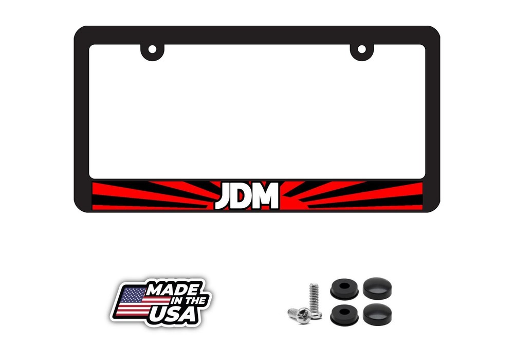 JDM Japanese Rising Sun License Plate Frame for JDM and KDM Cars  