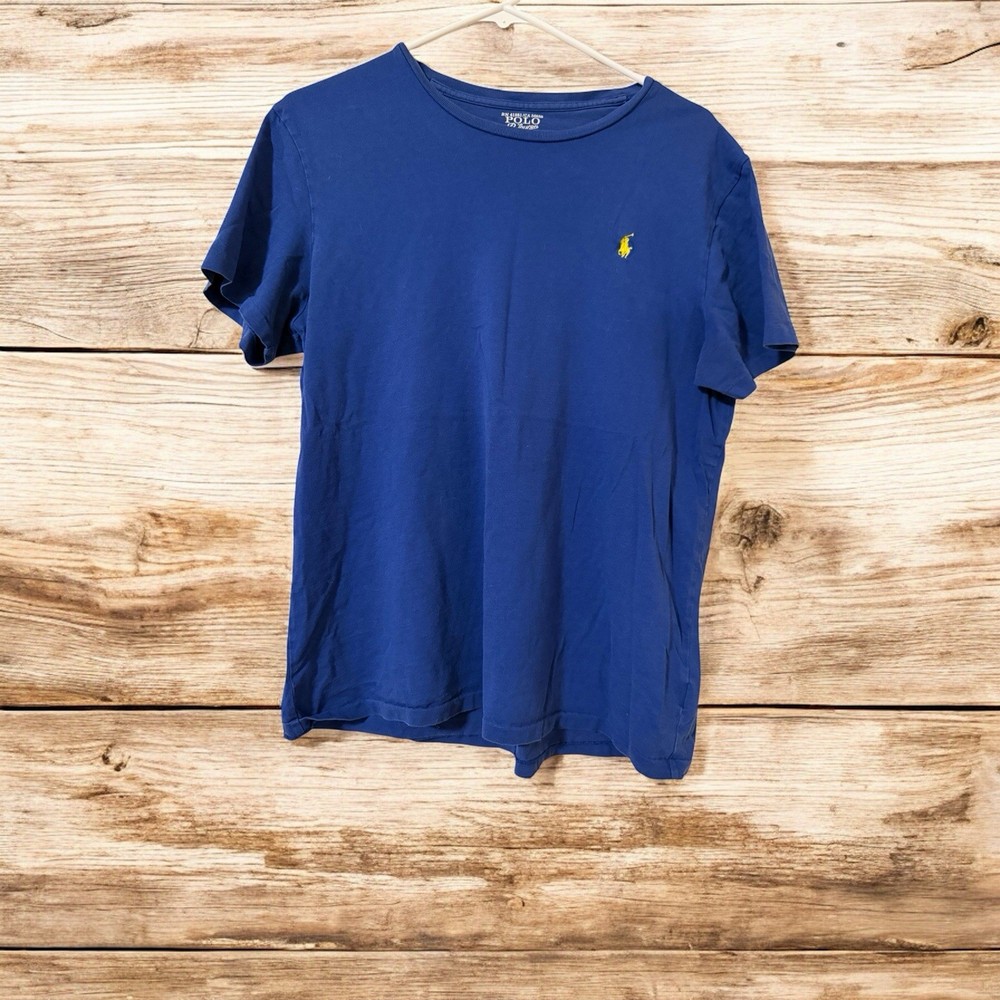 Polo Ralph Lauren Men's T-Shirt M Short Sleeve Dark Blue Classic Fit Embroidery