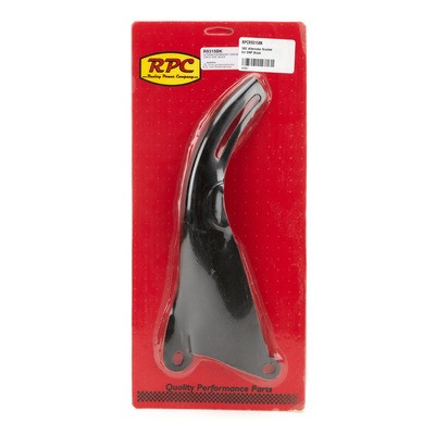 Steel SBC Alternator Bracket Kit Racing Power R9315BK Black Perfo