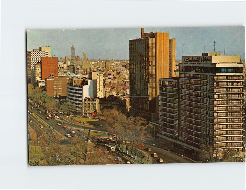 Postcard Paseo de la Reforma Mexico
