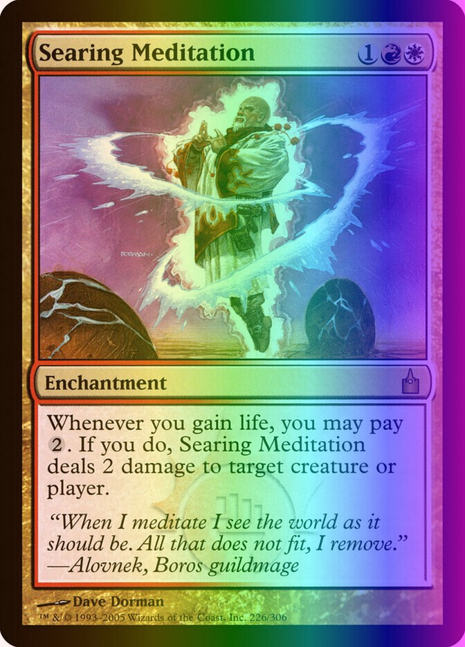 MTG Searing Meditation (226/306) Ravnica City of Guilds LP FOIL