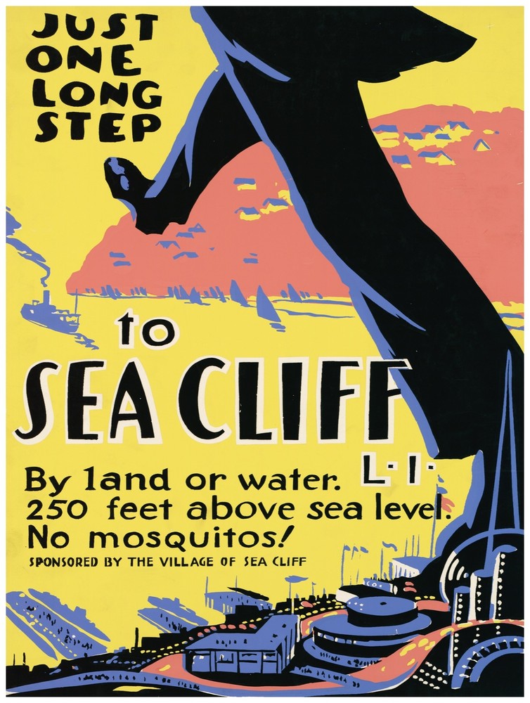 9598.June on long step to sea cliff.man taking step.POSTER.decor Home Office art