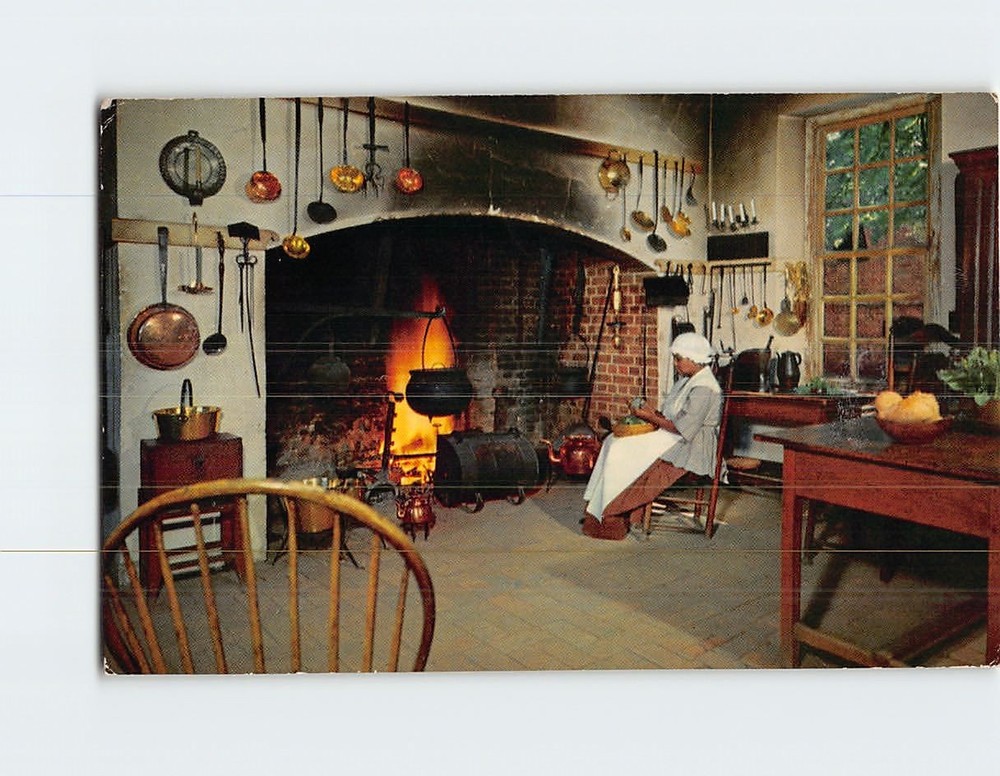 Postcard Governors Palace Kitchen Williamsburg Virginia USA