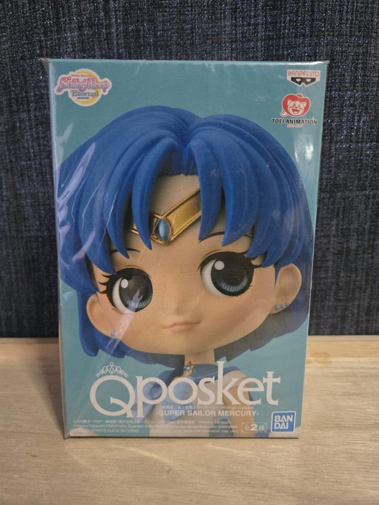 Banpresto Qposket Super Sailor Mercury Figure Sailor Moon Eternal Ver. A