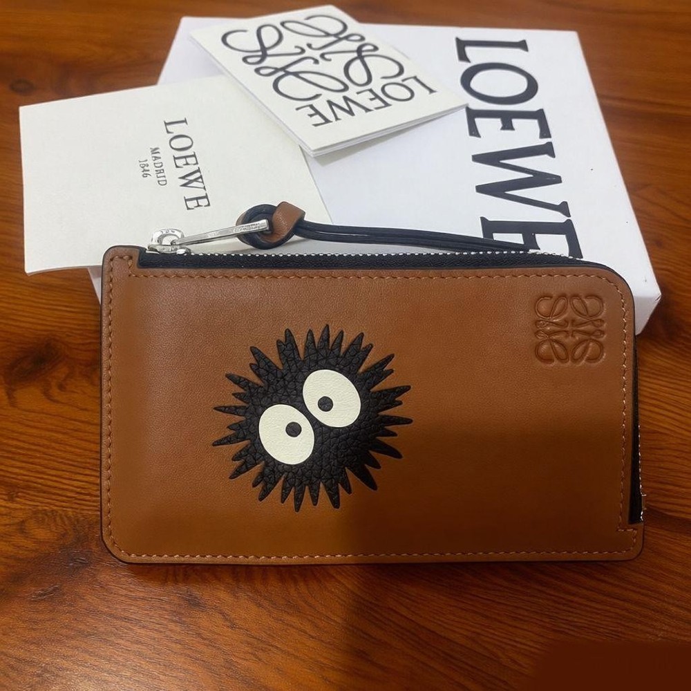Loewe x Studio Ghibli Collaboration Susuwatari Spirited Away Folded Coin Purse