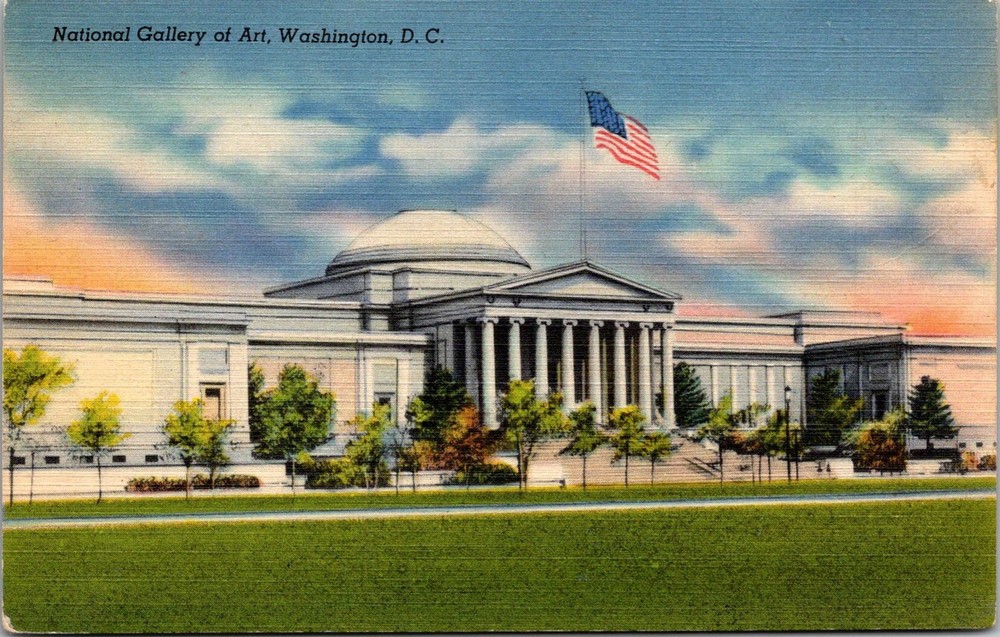 Dr Jim Stamps Postcard National Gallery Of Art Washington Dc Linen Unposted